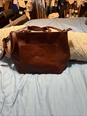 Portland Leather Brown Leather Tote Bag